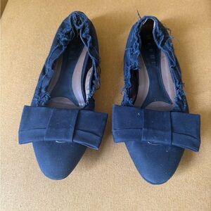 Marni Black Bow Flats Elegant Loafers